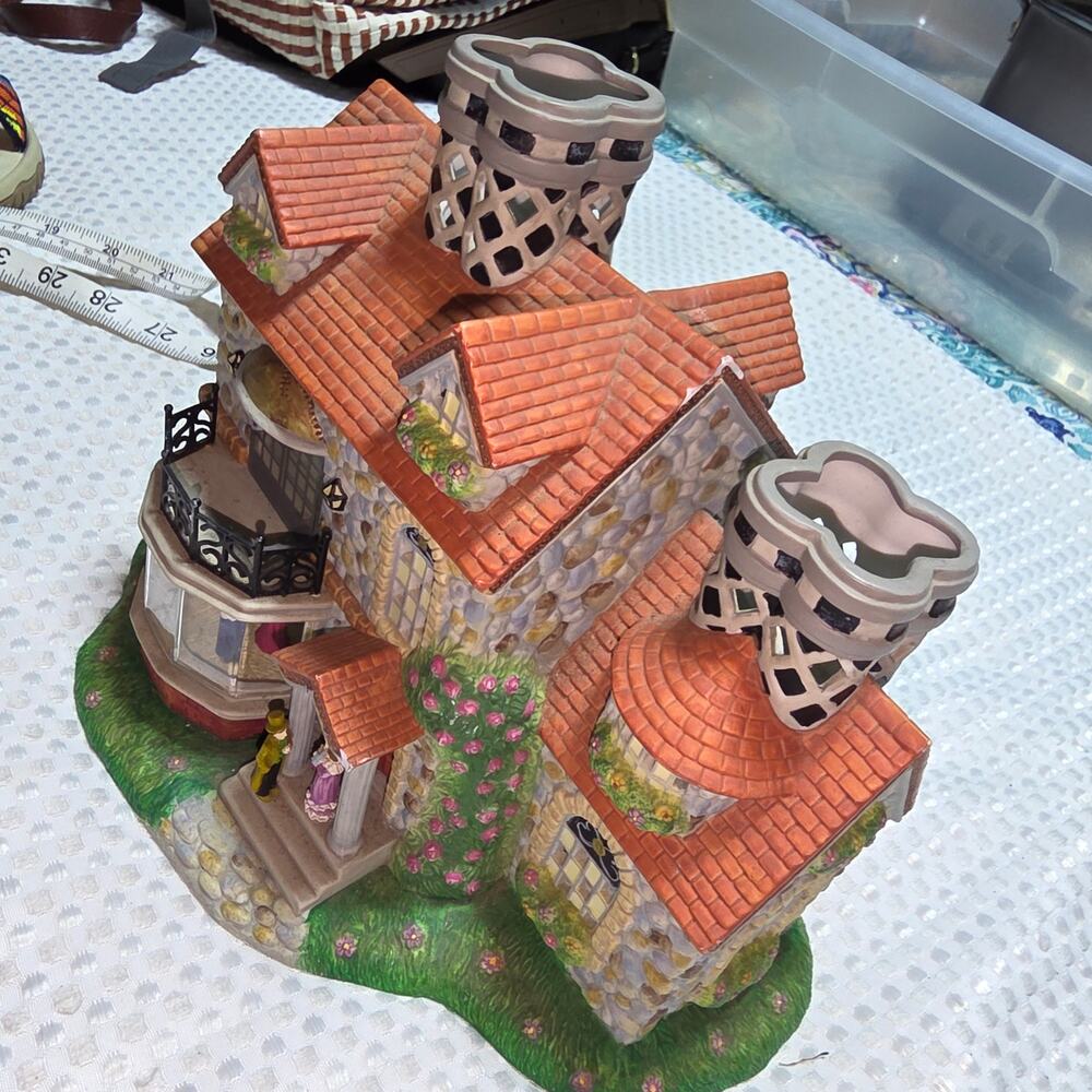 PARTYLITE RETIRED THE BRISTOL HOUSE TEALIGHT HOYSE - Picture 1 of 8